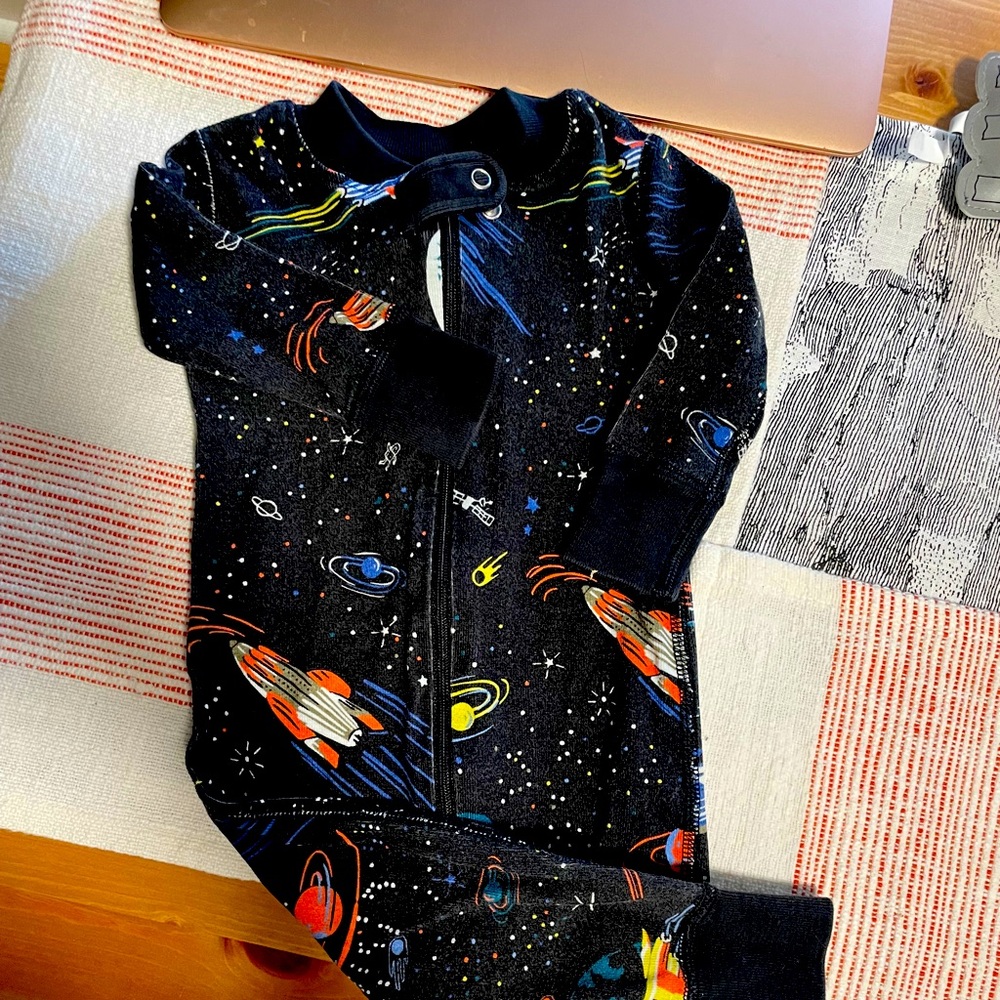 Hanna Andersson Space Zip Footless Sleeper